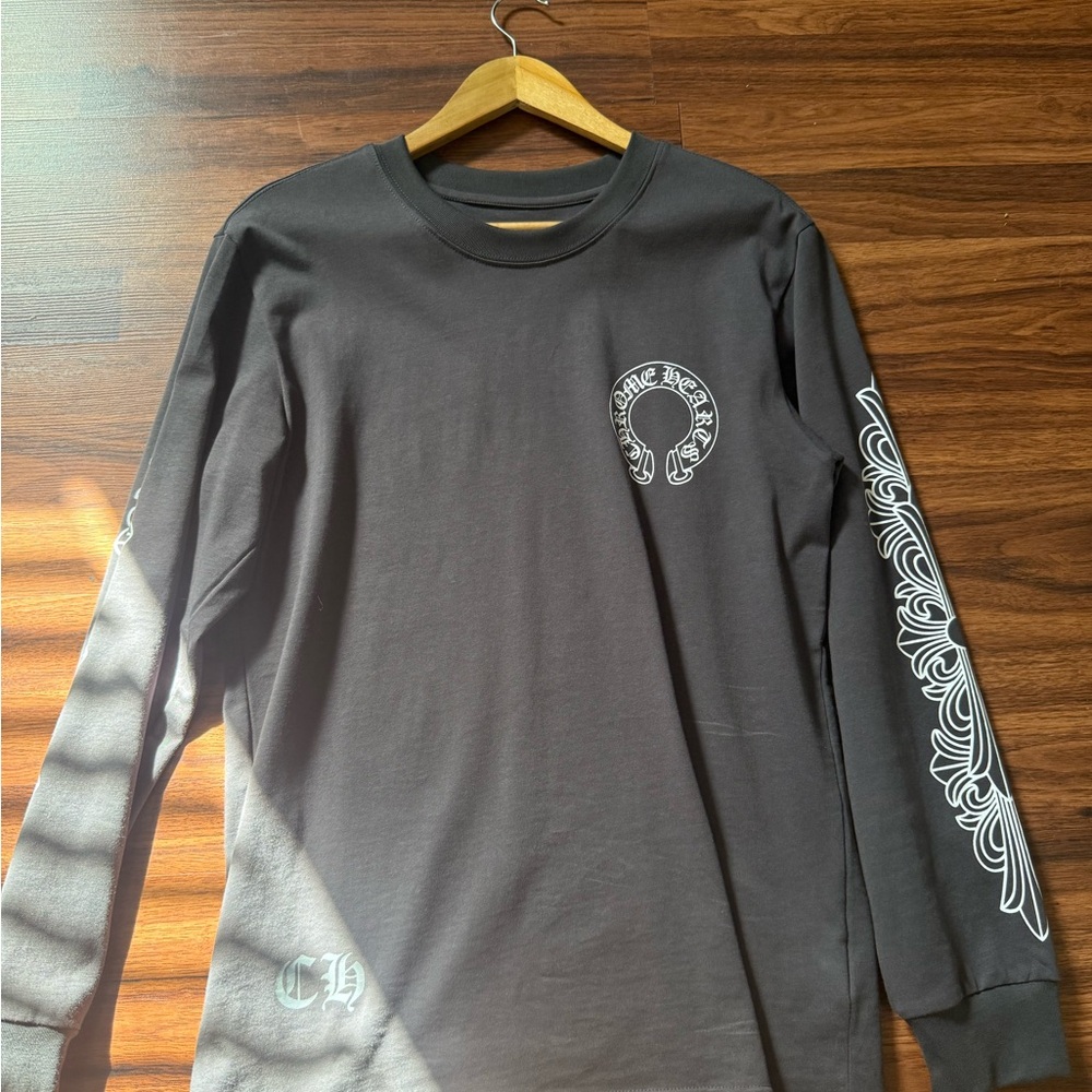Grey chrome hearts long sleeve